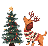 Cute Dachshund Decorate Christmas Tree Merry Xmas Dog Lover Gift T-Shirt