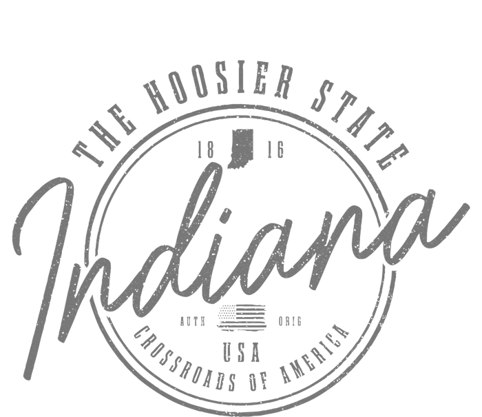 Indiana The H.O.O.S.I.E.R State Est. 1816 Patriotic Pride Indiana T-Shirt