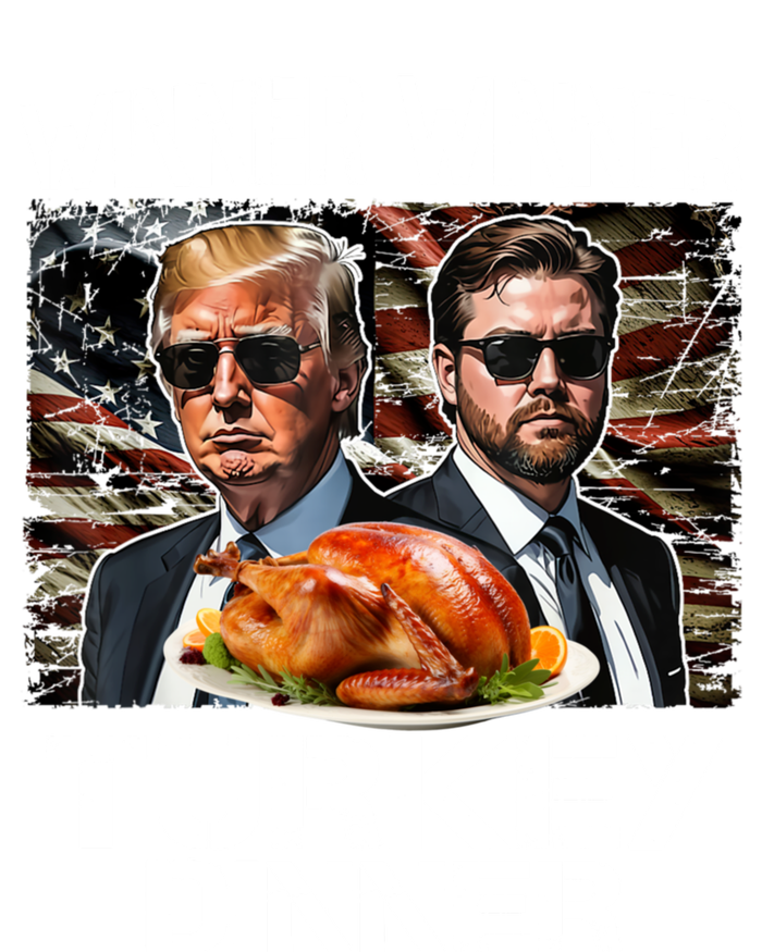 Trump Vance Funny Winner Winner Turkey Dinner Thanksgiving Poster