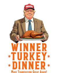 Funny Trump Winner Winner Turkey Dinner Thanksgiving Apparel Valucap Bio-Washed Visor