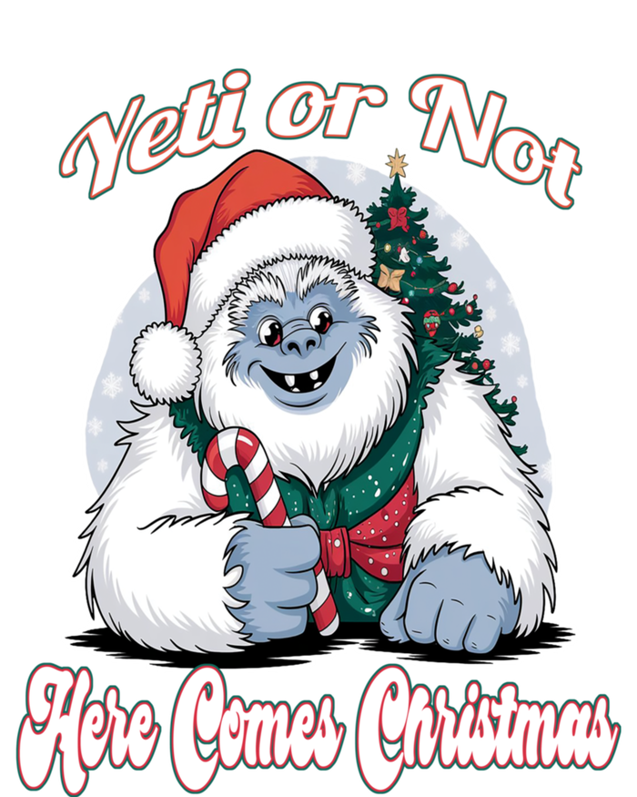 Yeti Or Not Here Comes Christmas Fun Xmas 16 in Basic Backpack