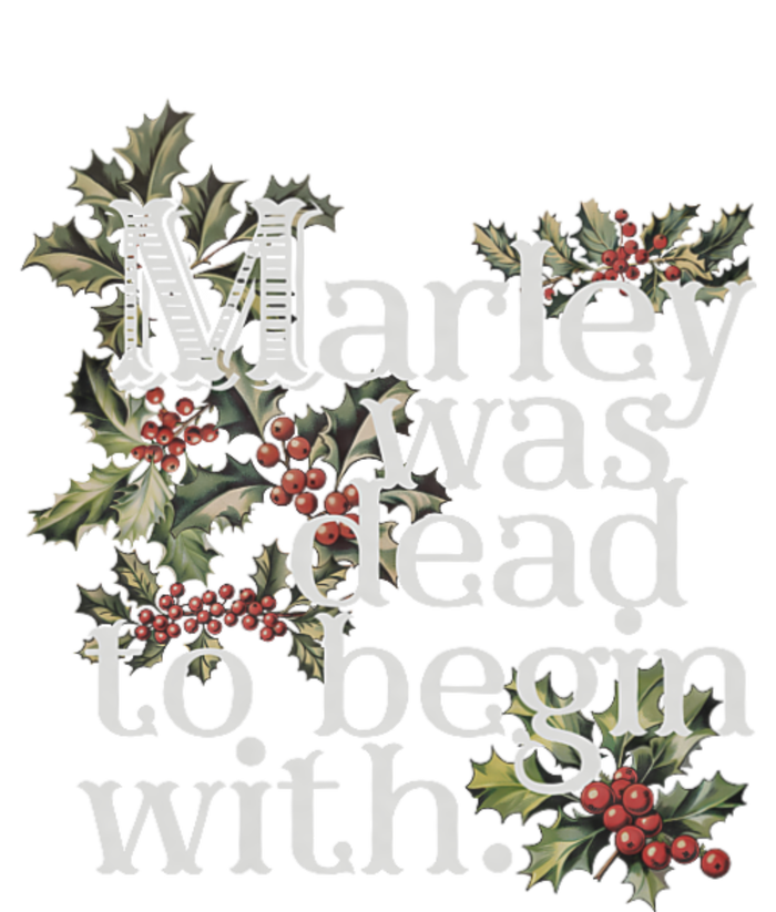 Marley Was Dead: To Begin With Funny Novelty Christmas Flat Bill Trucker Hat