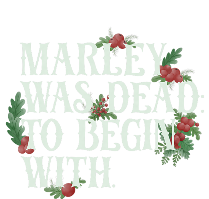 Marley Was Dead: To Begin With Funny Novelty Christmas Women's Knotted Racerback Tank