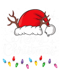 Merry Christmas Lights Red Santa Hat Xmas Family T-Shirt