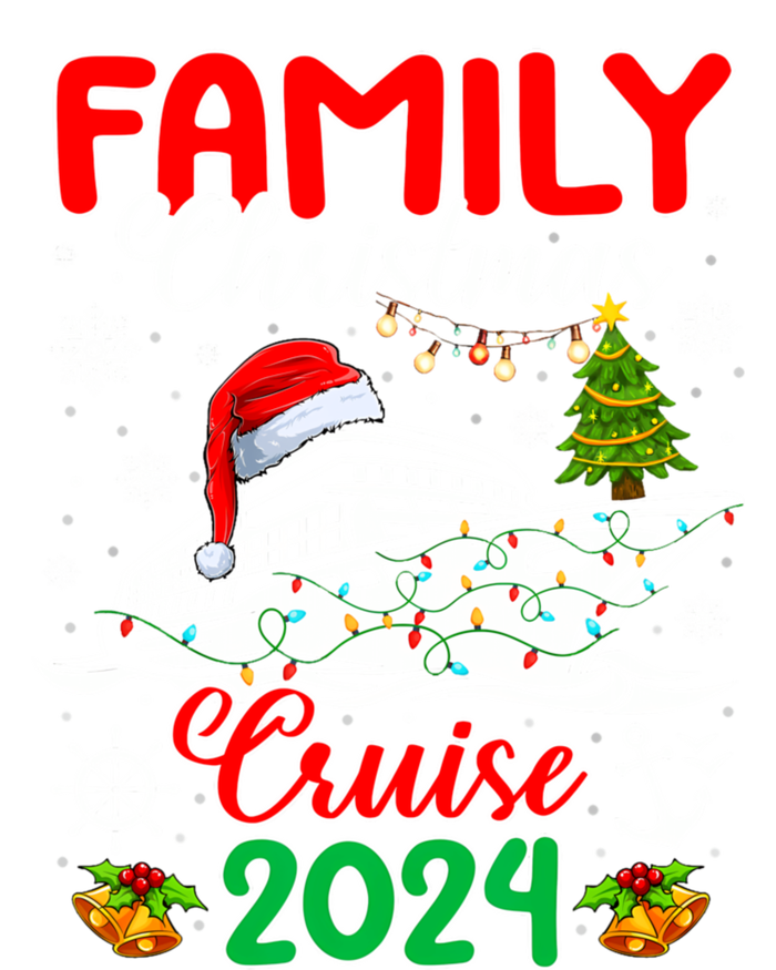 Family Christmas Cruise 2024 Santa Hat Lights Matching Toddler Fine Jersey T-Shirt