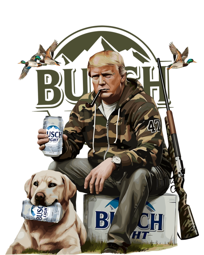 Retro Trump Hunting Deer Funny Beer Drinking Beer Hunting Full Zip Hoodie