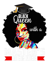 M.A.S.T.E.R.S Degree Educated Melanin Black Queen Graduation T-Shirt