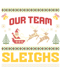 Our Team Sleighs Christmas Family Ugly Pajama Xmas Holiday Flexfit Unipanel Trucker Cap