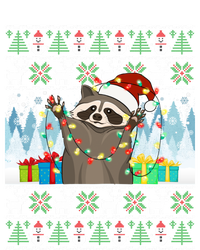 Raccoon Ugly Christmas Xmas Lights Santa Raccoon Gift Toddler Hoodie