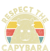 Respect The Capybara Funny Capybaras Lovers Gift Sustainable Knit Beanie