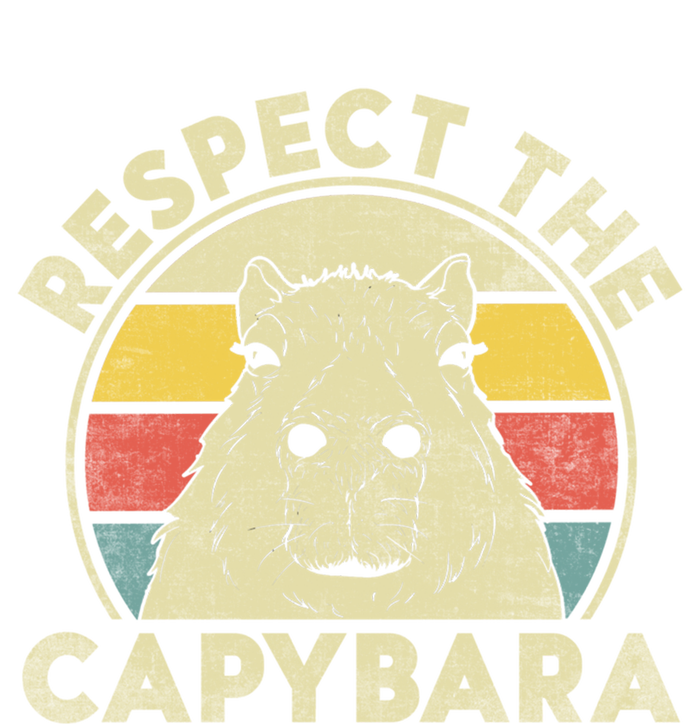 Respect The Capybara Funny Capybaras Lovers Gift Sustainable Knit Beanie