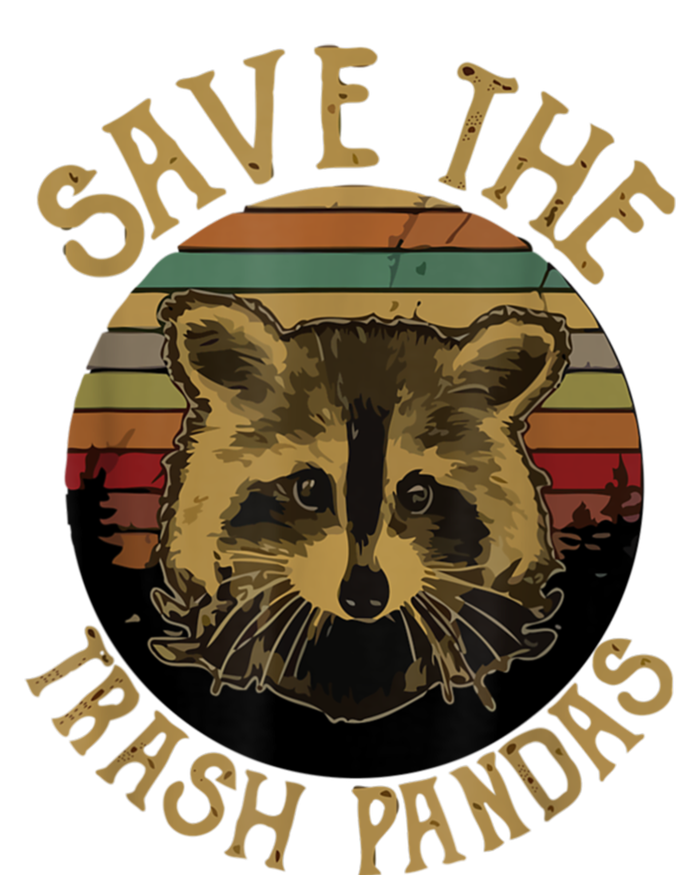 Vintage Save The Trash Pandas Funny Raccoon Animal Gift T-Shirt