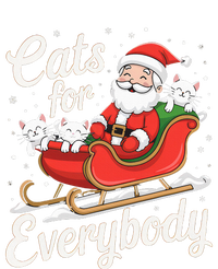 Cats For Everybody Christmas Funny Xmas Santa Ladies Long Sleeve Shirt