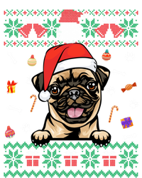 Cute Pug Dog Ugly Christmas Santa Hat Xmas Cute Gift T-Shirt