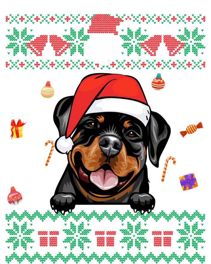 Cute Rottweiler Dog Ugly Christmas Santa Hat Xmas Gift Sustainable Knit Beanie