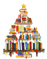 Book Christmas Tree Lights Teacher Librarian Read Lover Xmas T-Shirt