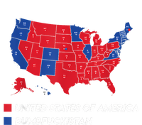 Election Map 2024 United States Of America Dumbfuckistan Grommeted Golf Towel