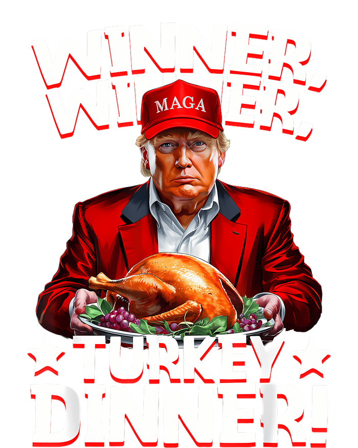 Funny Trump Winner Winner Turkey Dinner Thanksgiving Apparel 7-Panel Snapback Hat