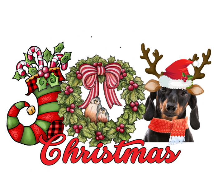 Dachshund Christmas Dog Doxie Puppy Pet Lover Xmas Pajama Gift Women's Racerback Tank