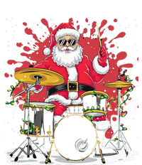 Christmas Drummer Funny Santa Claus On Drums Ladies Essential Flowy Tank