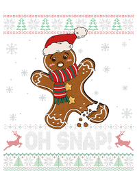 Gingerbread Man Cookie Baking Oh Snap Ugly Xmas Sweater Full-Length Apron With Pockets