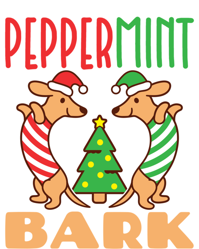 Dachshund Doxie Peppermint Bark Cute Christmas Xmas Cute Gift T-Shirt