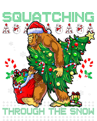 Squatching Through The Snow Squatch Santa Bigfoot T-Shirt