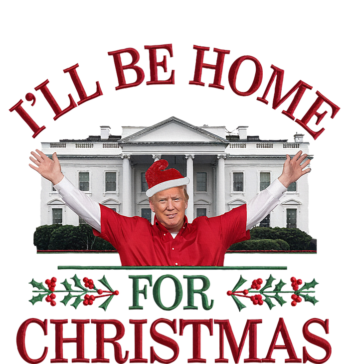 Humorous Trump I’Ll Be Home For Christmas 2024 Valucap Bio-Washed Visor