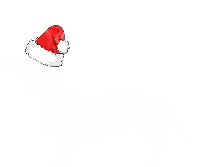 Dachshund Merry Christmas Cool Gift I Doxie Santa Silhouette Cool Gift T-Shirt