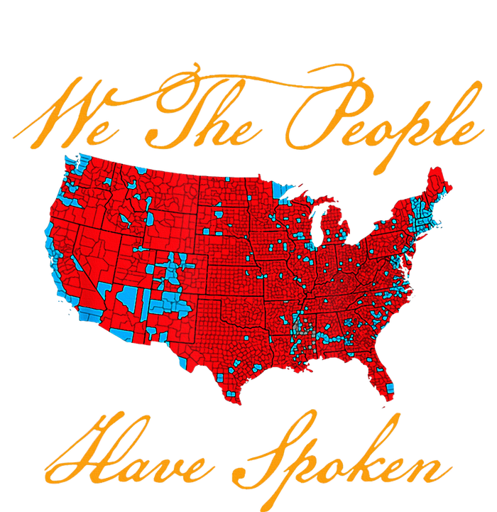 We The People Have Spoken Map Of 2024 Ladies Long Sleeve Shirt