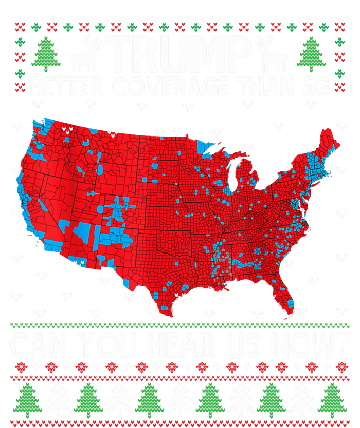 Trump Better Coverage Than 5g Ugly Christmas Sweater Xmas City Backpack