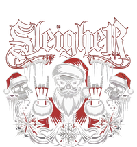 Sleigher Skull Santa Rock N’ Roll Christmas Metal Full Zip Hoodie