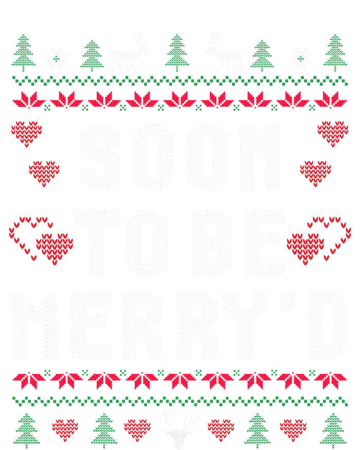 Soon To Be MerryD Engaged Couples Matching Ugly Christmas Premium Hoodie