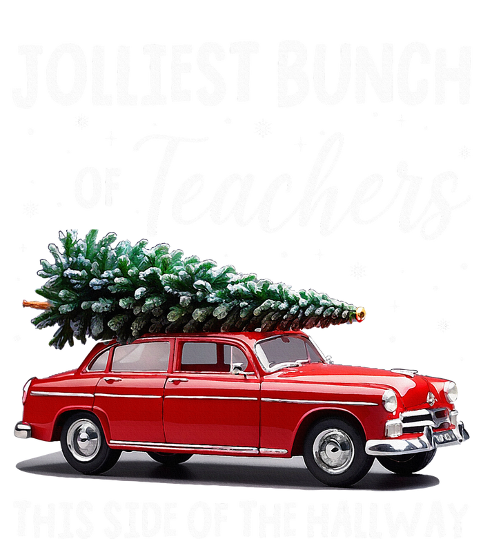 Christmas Jolliest Bunch Of Teachers This Side Of The Hallway Women's Long Sleeve Flannel Pajama Set 