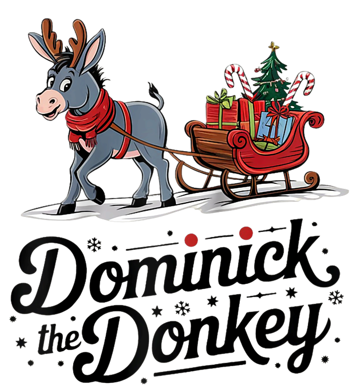 Funny Dominick The Donkey Christmas Sleigh Holiday Funny T-Shirt