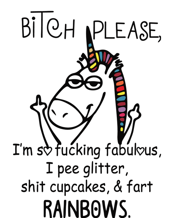 Bitch Please Im So Fucking Fabulous Funny Cool Unicorn 12 oz Stainless Steel Tumbler Cup