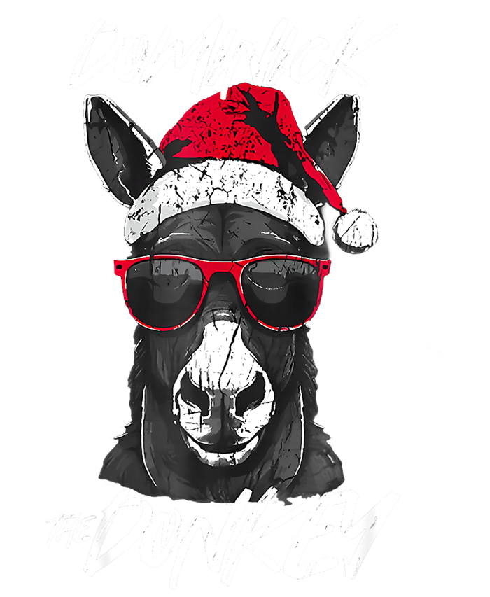 Funny Christmas Dominick The Donkey Santa Hat Xmas Gift T-Shirt