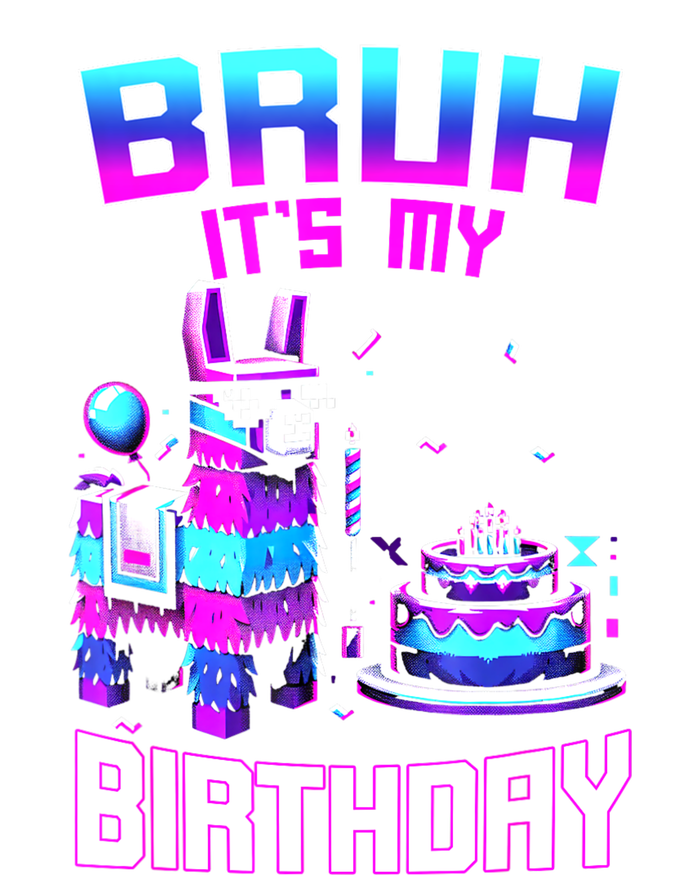 Bruh Its My Birthday Llama Pinata Boy Girl Family Party Bday Baby Bodysuit