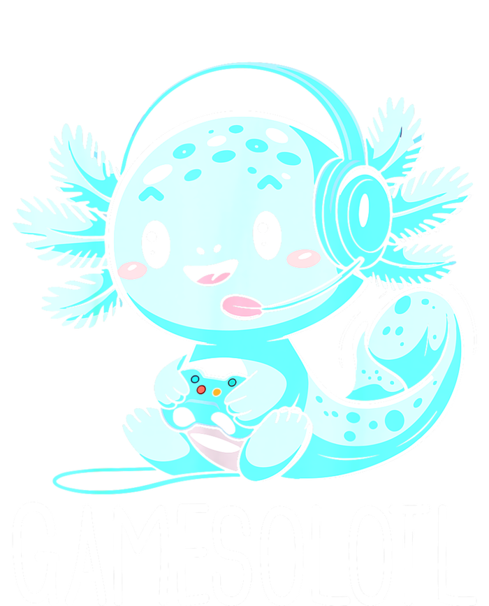 Gamesolotl Kawaii Axolotl Gamer Anime Design T-Shirt