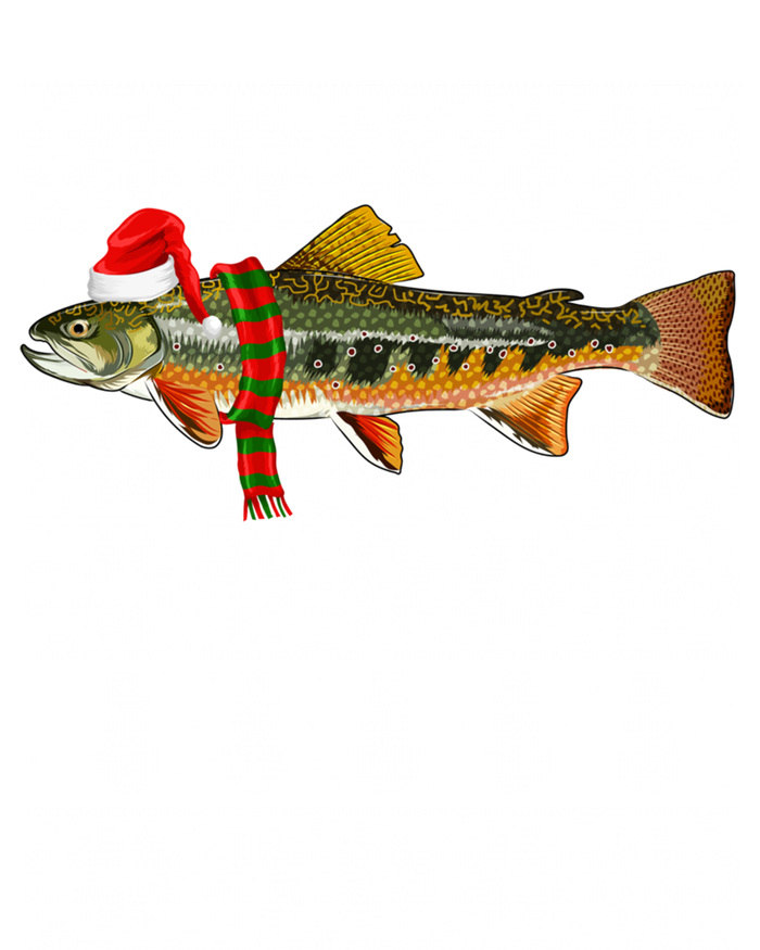 Fish Xmas Santa Hat Brook Trout Ugly Christmas Swea T-Shirt