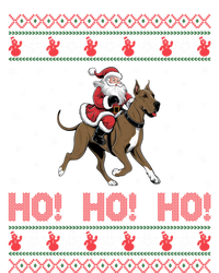 Ho Ho Ho Santa Riding Great Dane Dog Ugly Christmas Swea T-Shirt