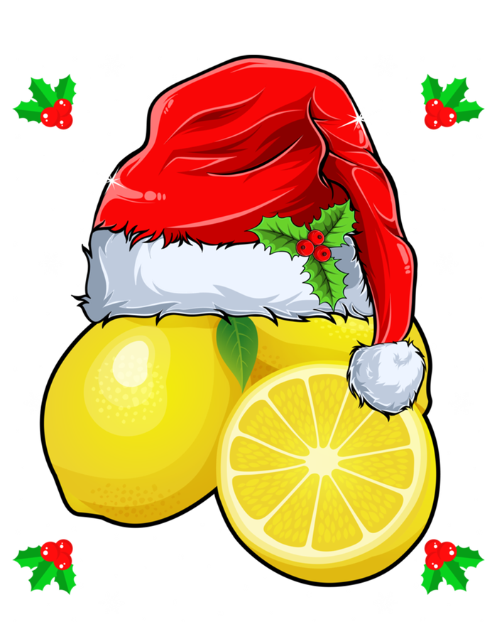 Lemon Lover Lemon Wearing Santa Hat Xmas Christmas Swea Valucap Bio-Washed Visor