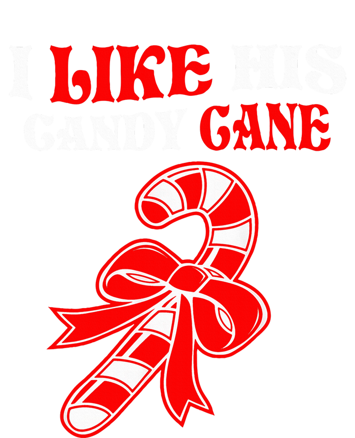 I Like His Candy Cane Funny Couples Matching Christmas T-Shirt