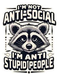 Funny Antisocial Raccoon Adult Humor Introvert Grommeted Golf Towel