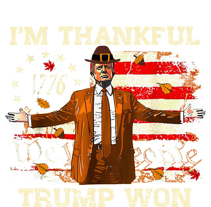 IM Thankful Trump Won Thanksgiving Turkey Fall Tank Top