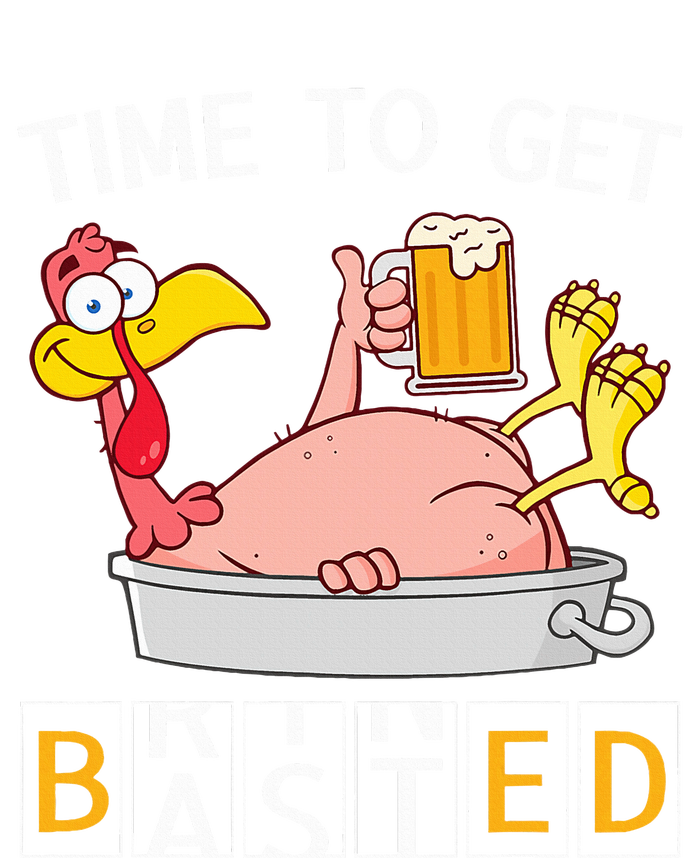 Time To Get Basted Funny Turkey Beer Thanksgiving Odometer T-Shirt