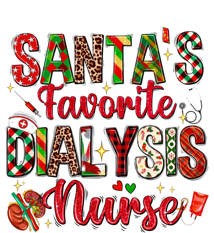 SantaS Favorite Dialysis Nurse Buffalo Plaid Christmas Swea T-Shirt