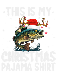 This Is My Christmas Pajama Santa Hat Bass Fish Fishing Xmas Swea Sustainable Knit Beanie