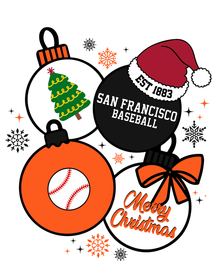 Merry Christmas San Francisco Baseball Est 1883 Cool Comfort Performance Bucket Hat