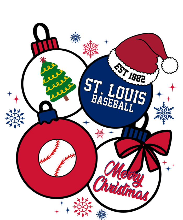 Merry Christmas St Louis Baseball Est 1882 T-Shirt